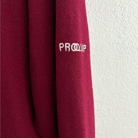 Proquip half zip red golf pullover lambswool sweater size XXL - Picture 6 of 10